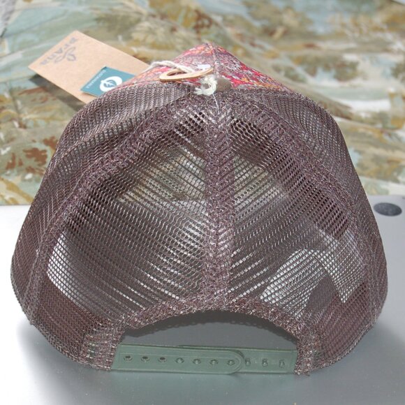 prAna | Women's Red La Viva Truckers Hat Snap-back One Size Fits All NWT (RARE) - Picture 11 of 13